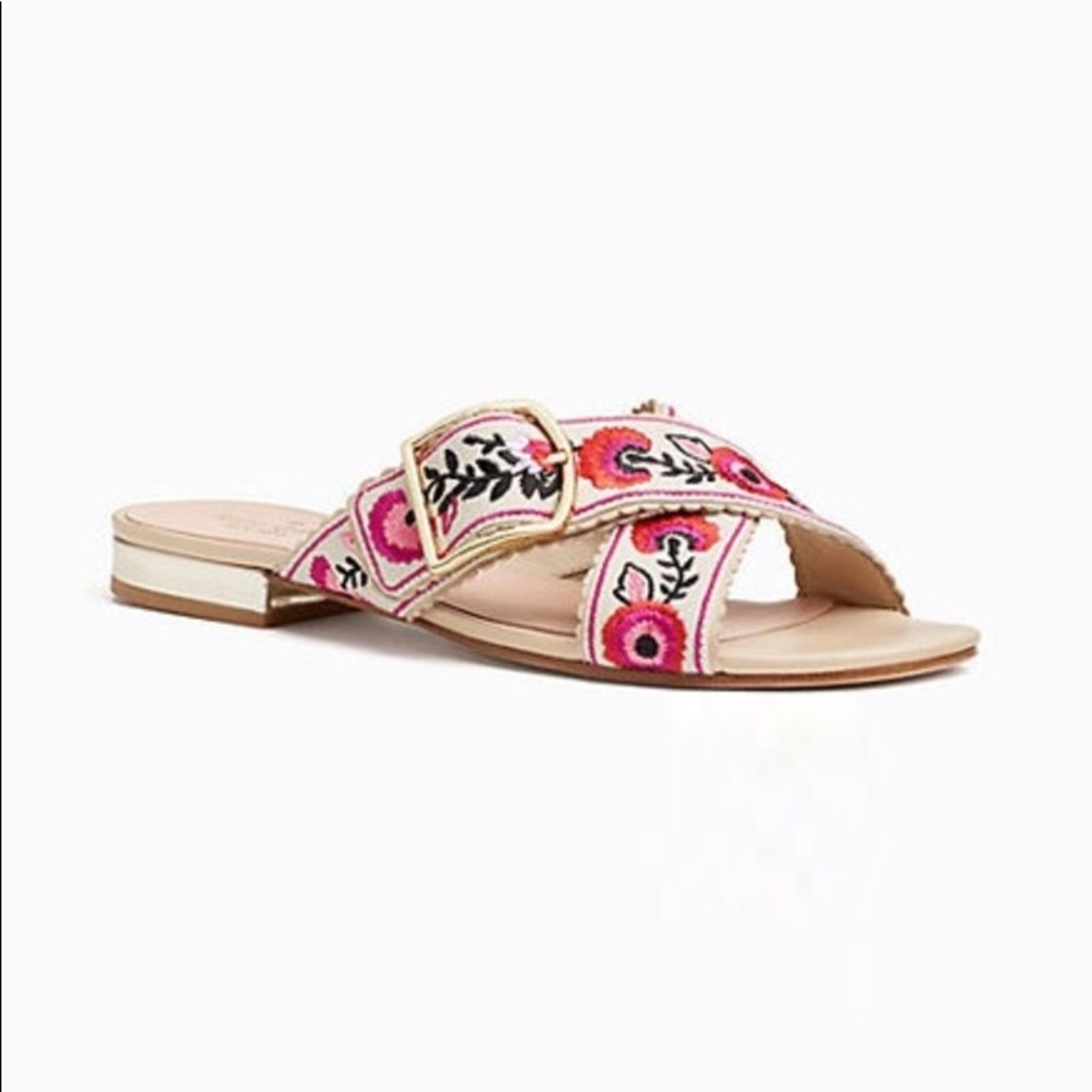 Kate Spade “Faris” floral slide sandals *NWOT